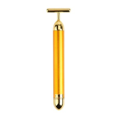 Electric 24K Gold T-Bar Facial Massager
